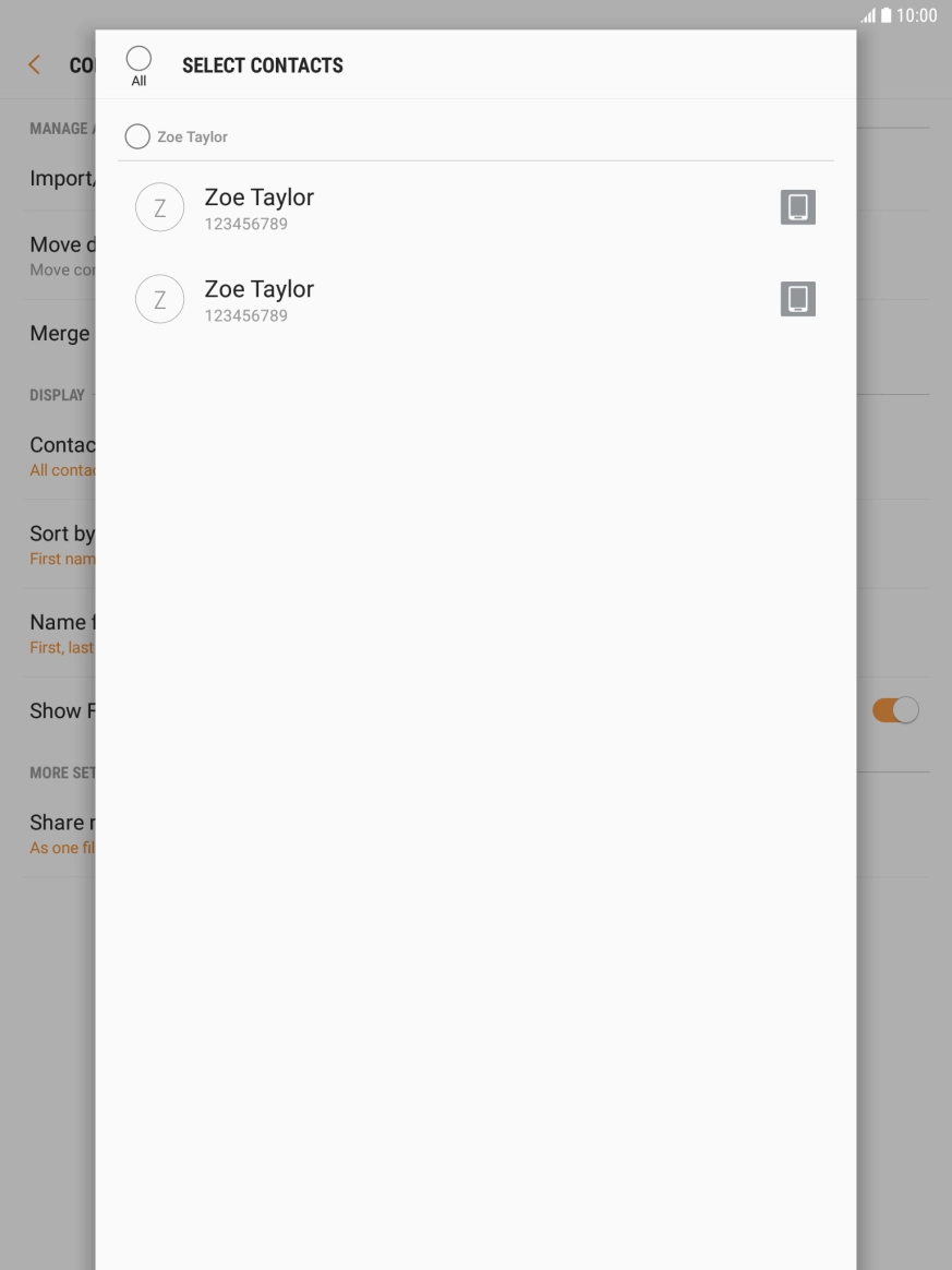 Press the field above 