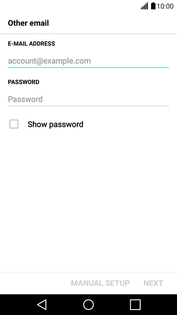 Press the field below 