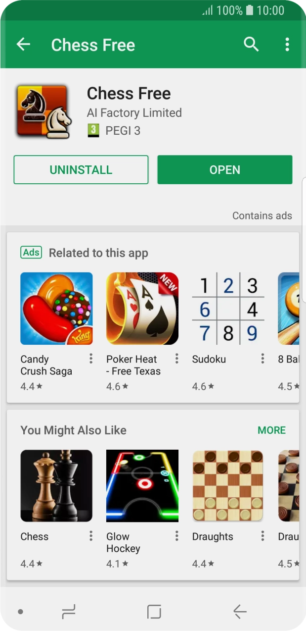 Press the Home key to return to the home screen.
