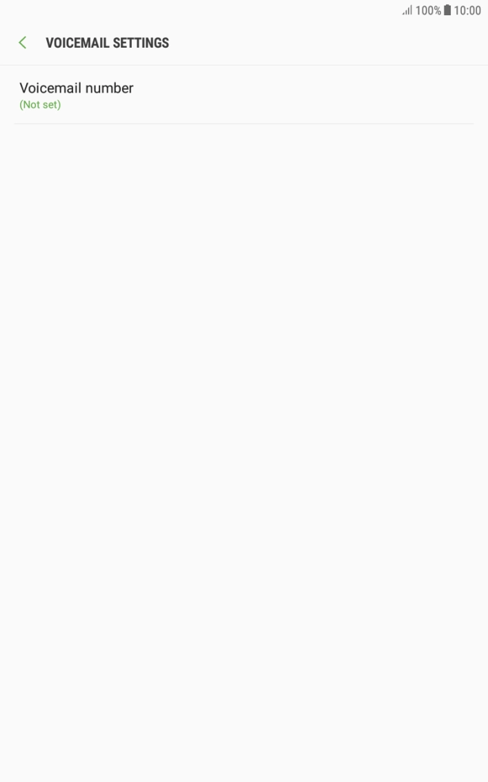 Press Voicemail number.