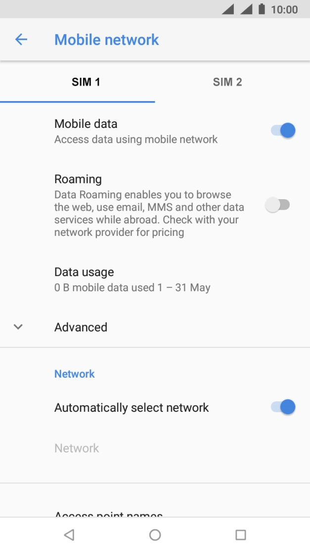 Press the indicator next to Press the indicator next to
