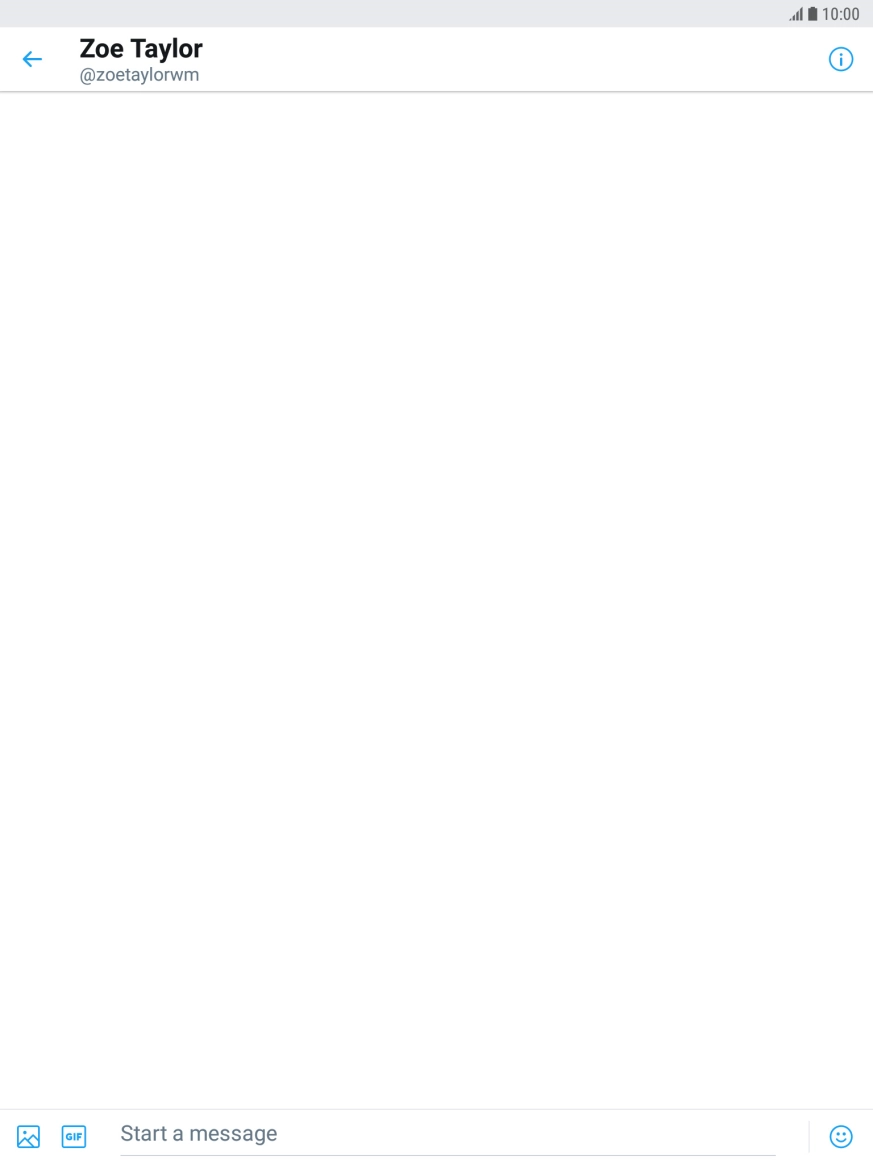 Press the text input field.