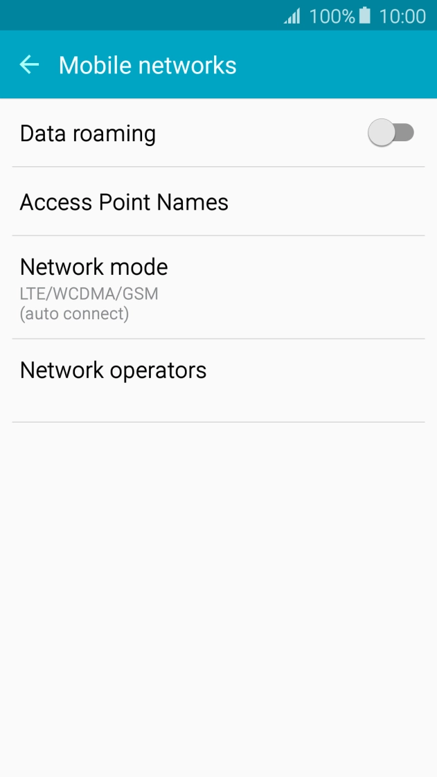 Press Access Point Names.