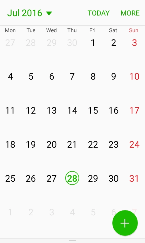 Press the new appointment icon.