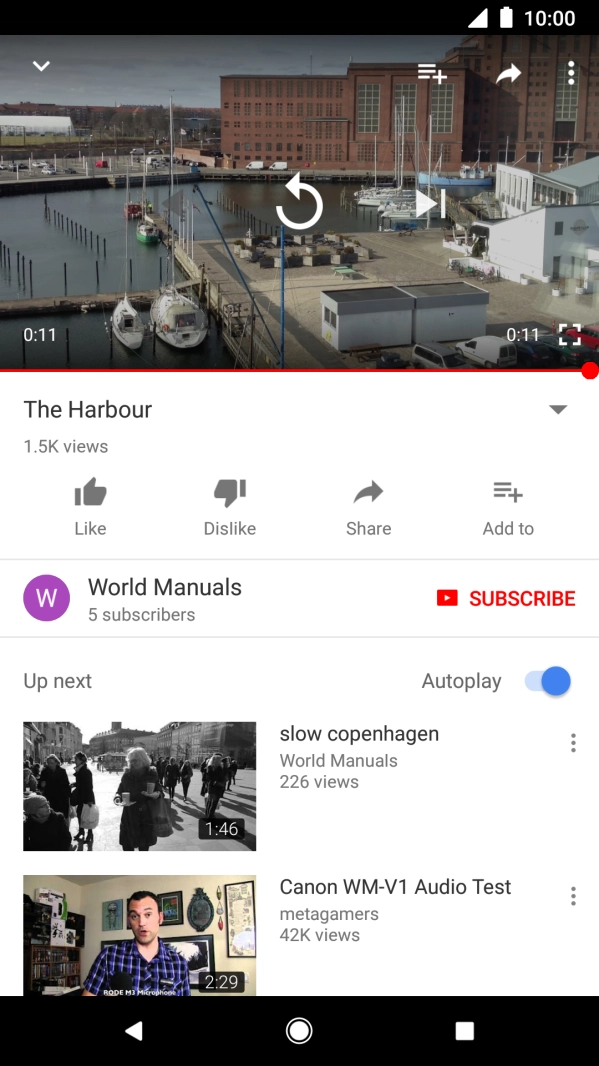 Press the Home key to return to the home screen.