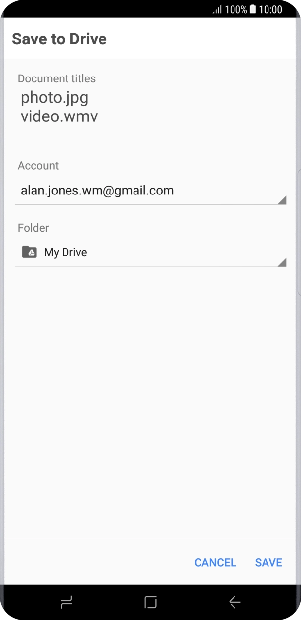 Press the field below 