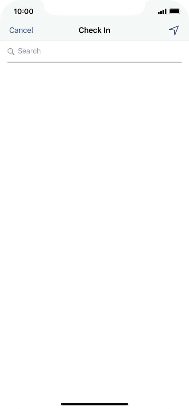 Press the search field.