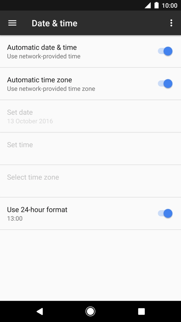 Press the Home key to return to the home screen.