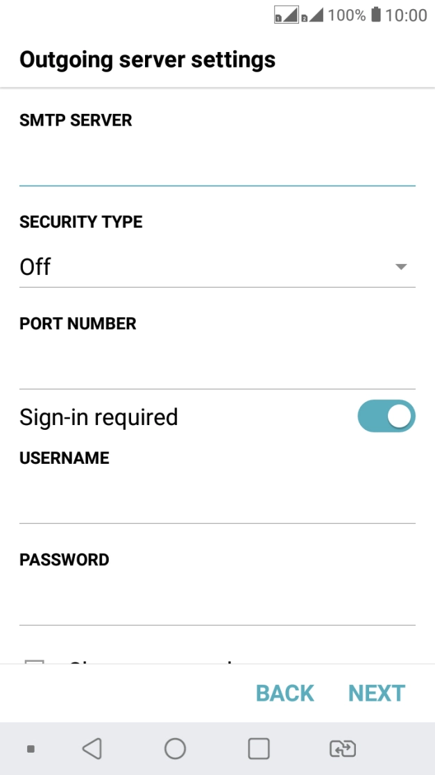 Press the field below 