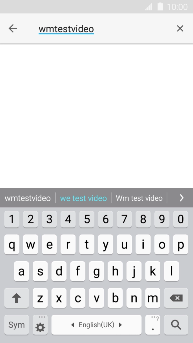 Key in the required search word and press the search icon.