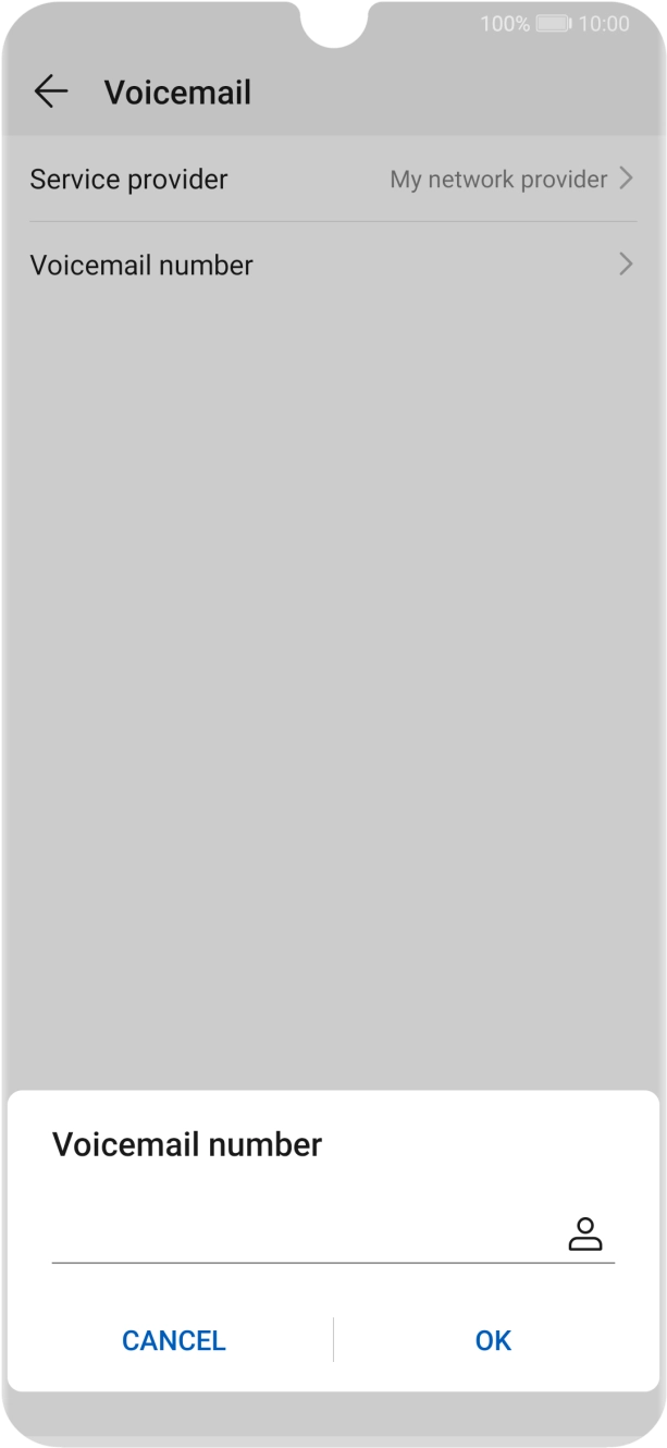 Key in +61101 and press OK.