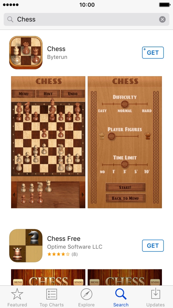 Press the required app. Press the required app.