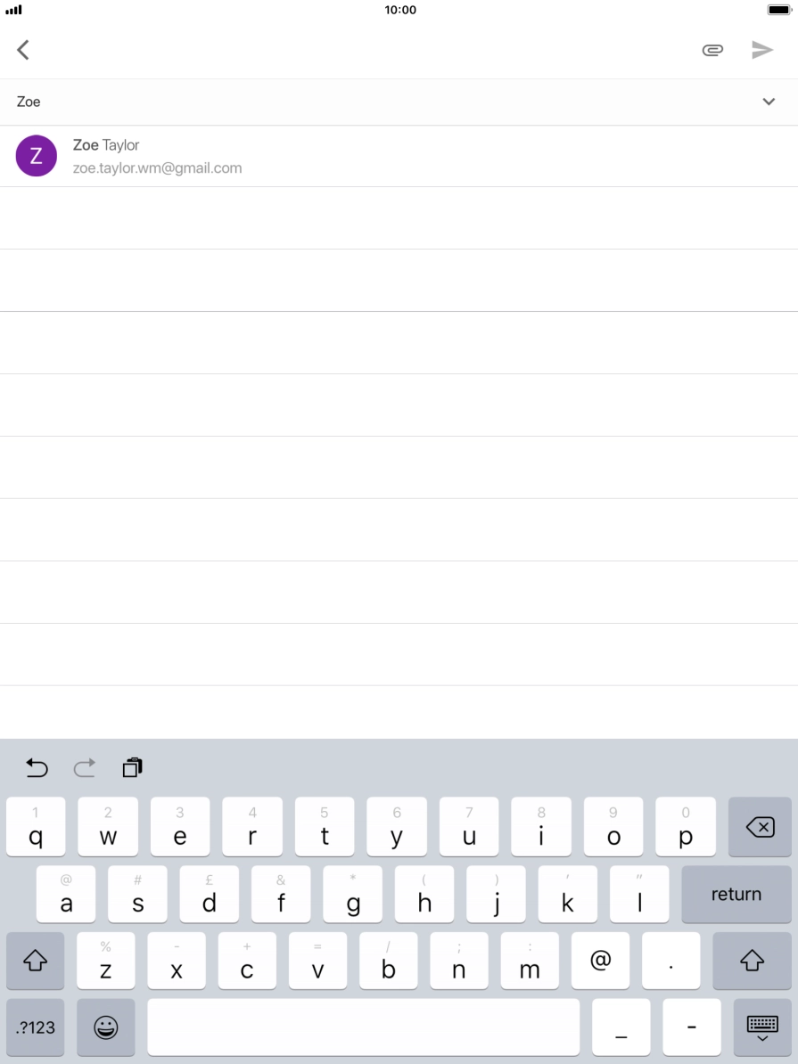 Press the required contact.