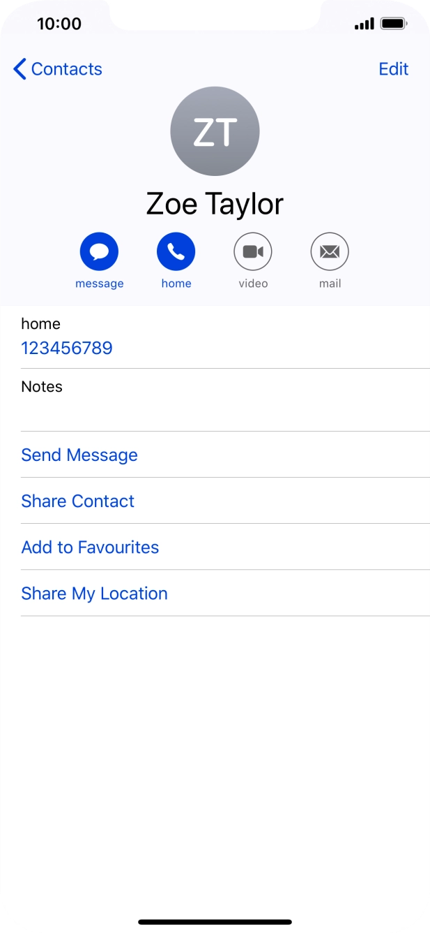 Slide your finger upwards starting from the bottom of the screen to return to the home screen.