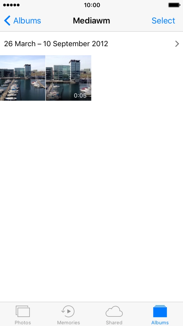 Go to the required folder and press the required picture or video clip.