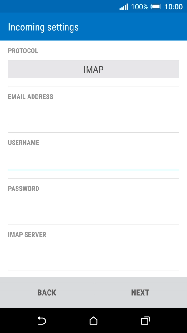 Press the field below 