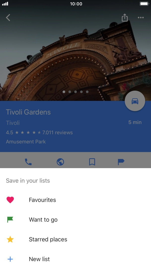 Press the required setting.