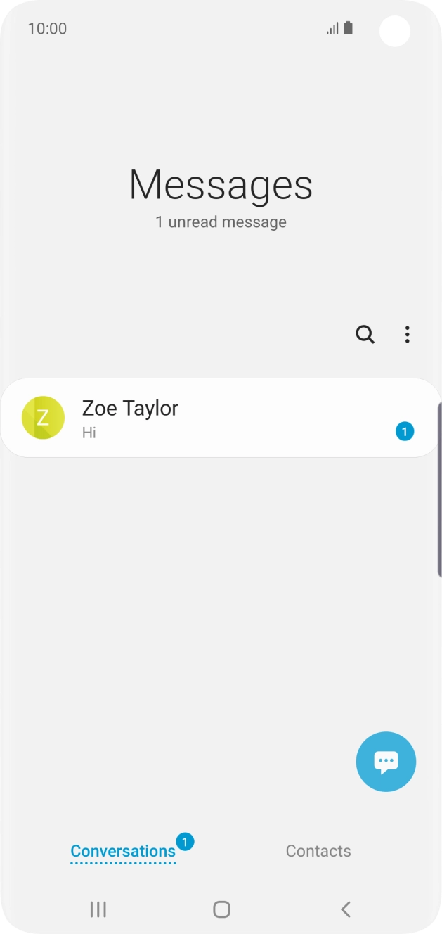 Press the menu icon. Press the menu icon.