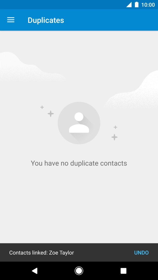 Press the Home key to return to the home screen.