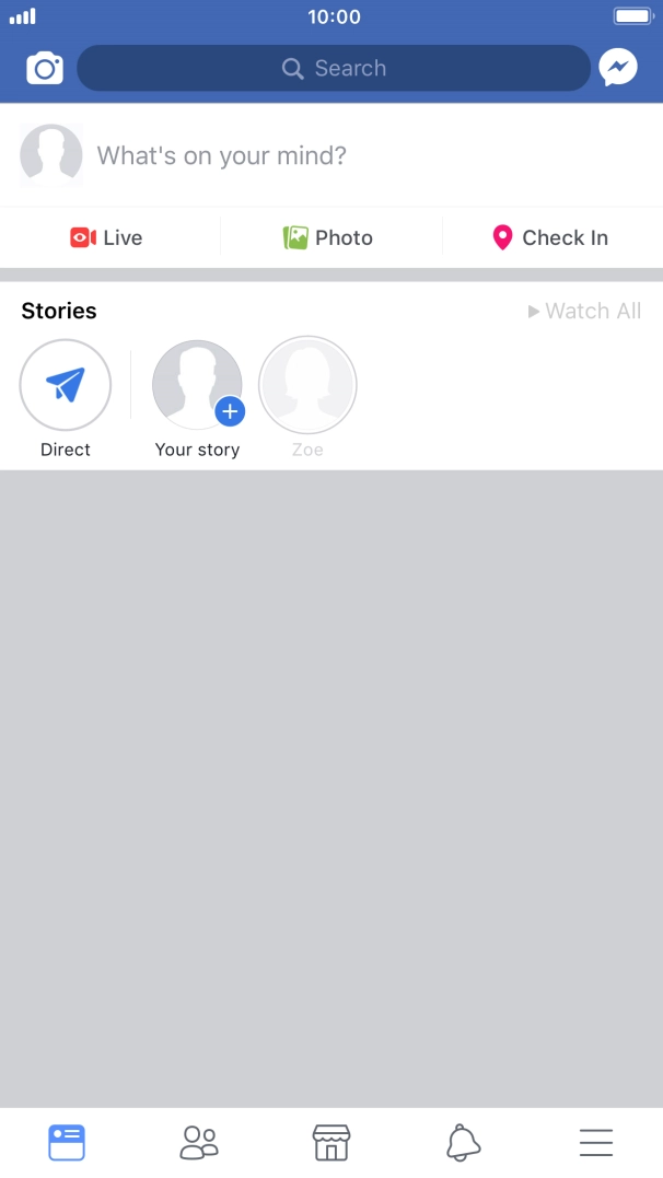 Press the text input field.