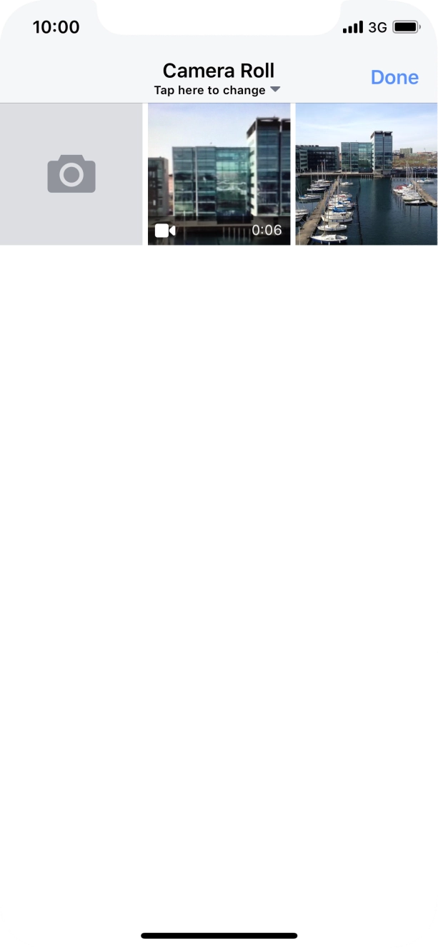 Press the required picture or video clip.