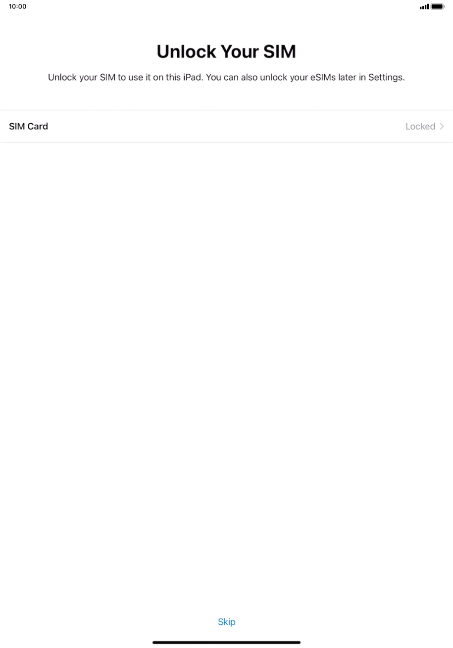 Press SIM Card. Press SIM Card.
