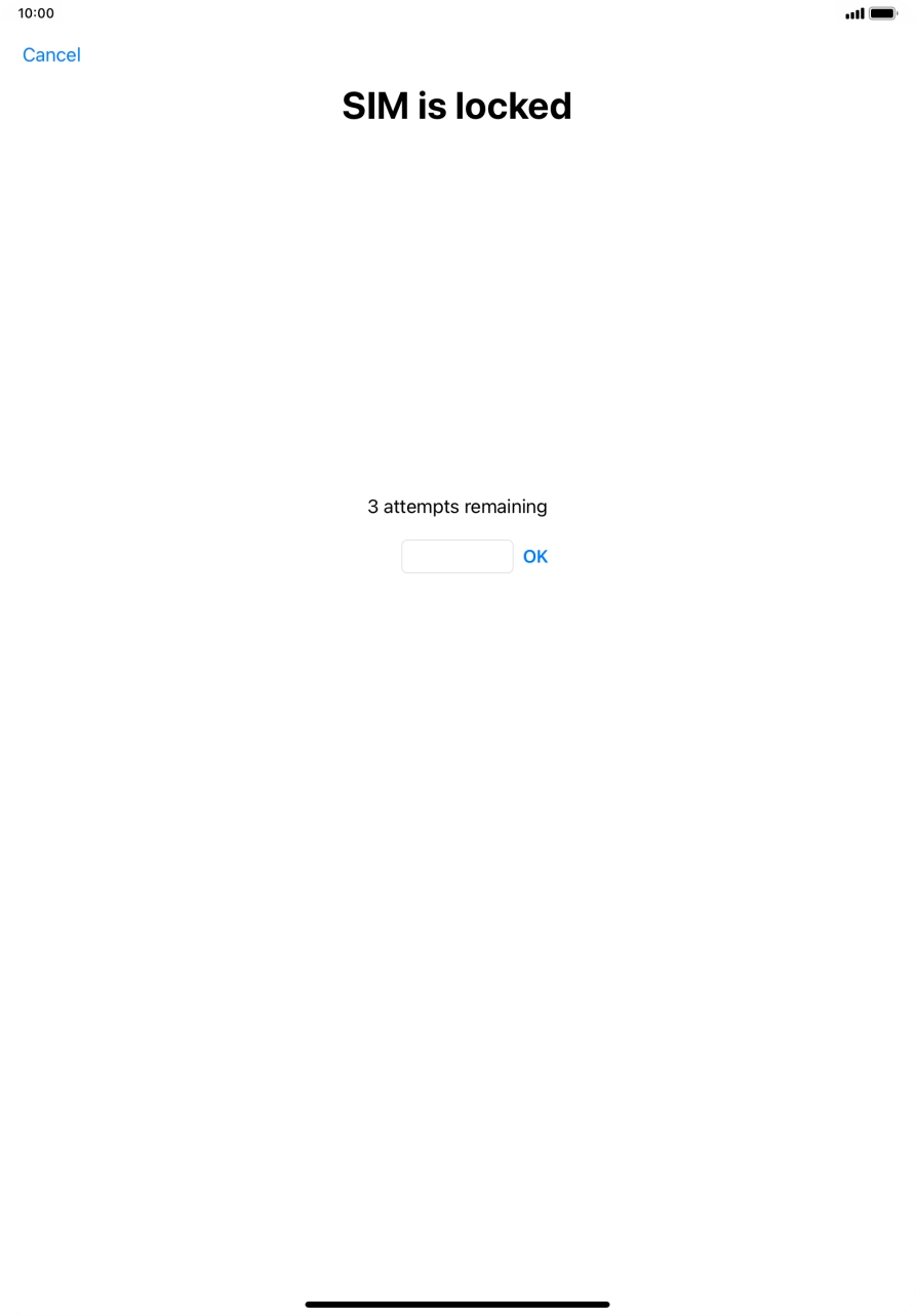 If your SIM is locked, key in your PIN and press OK.