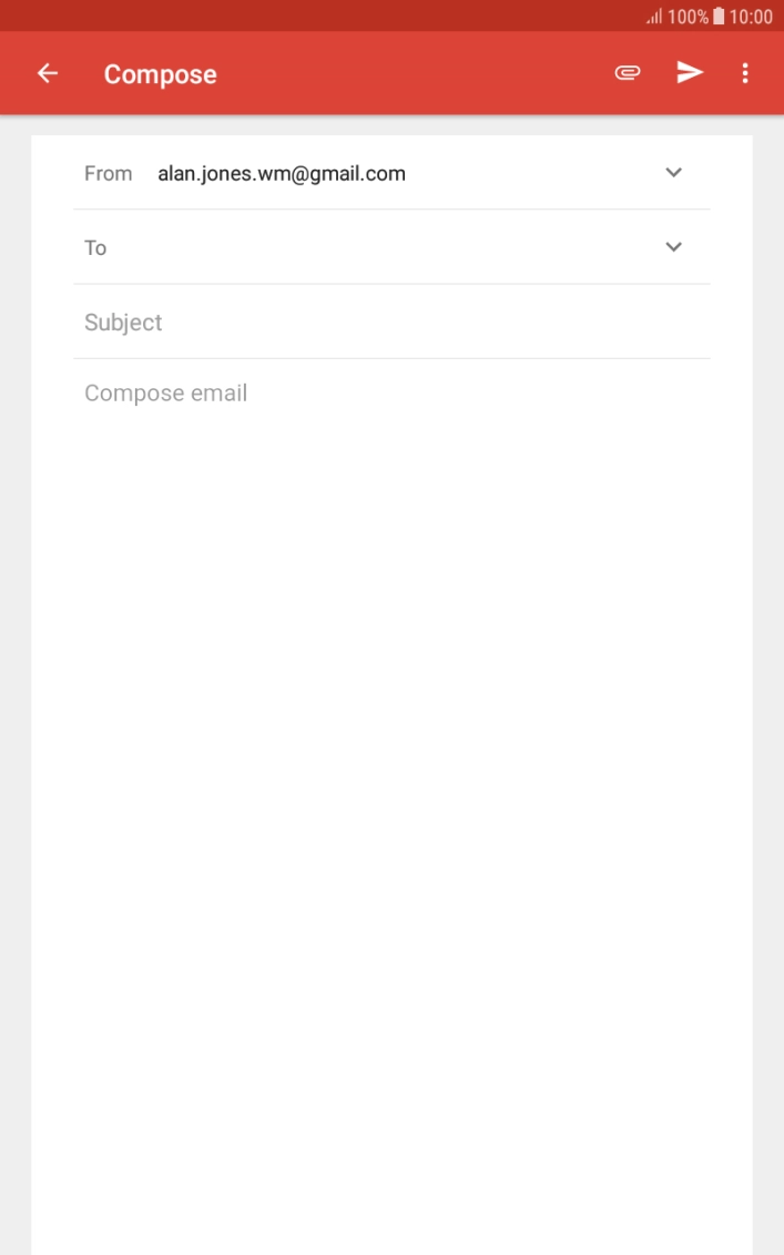 Press To and key in the first letters of the recipient's name.