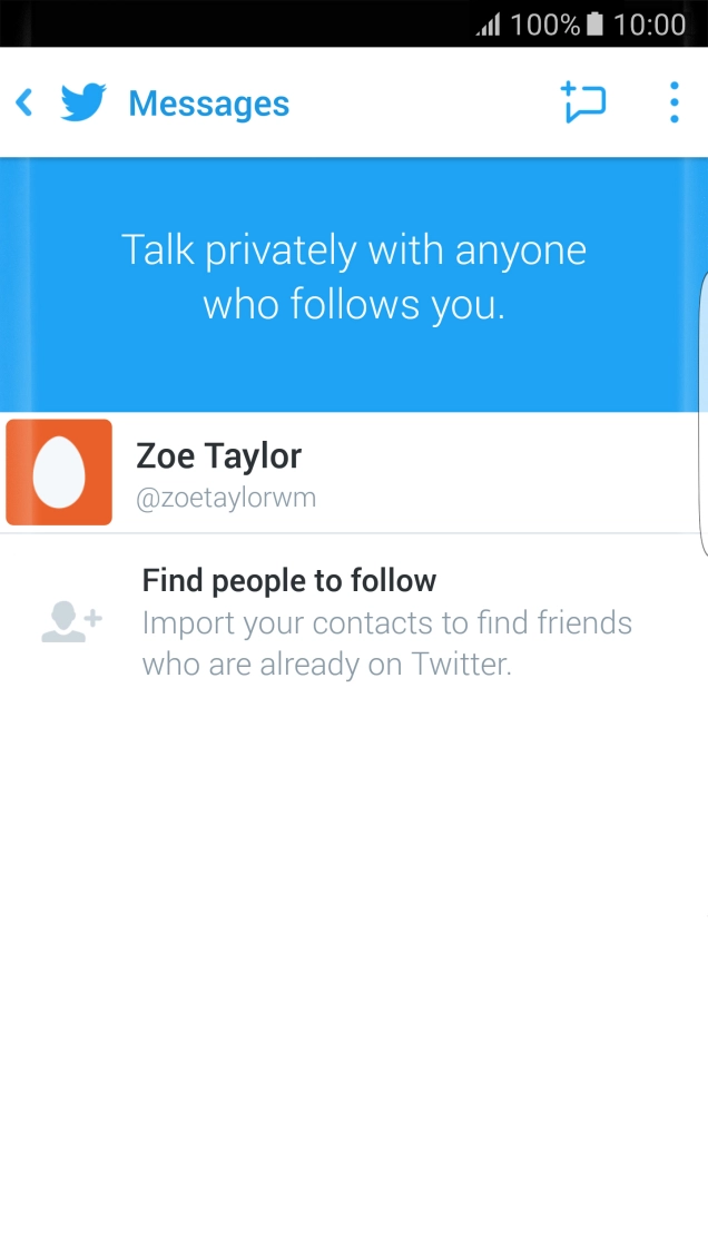 Press the new message icon.