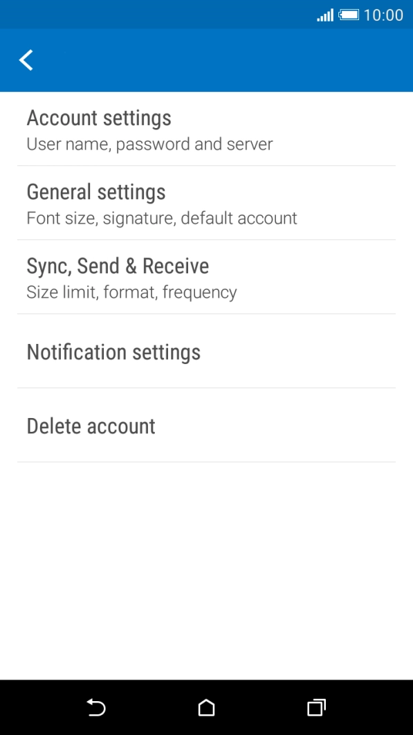 Press Sync, Send & Receive.