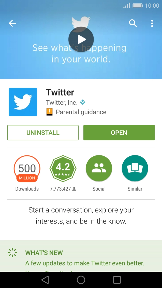 Press the Home key to return to the home screen.
