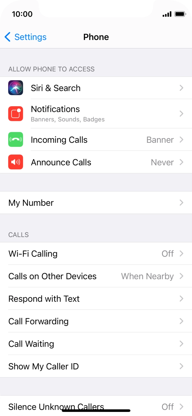 Press Silence Unknown Callers.