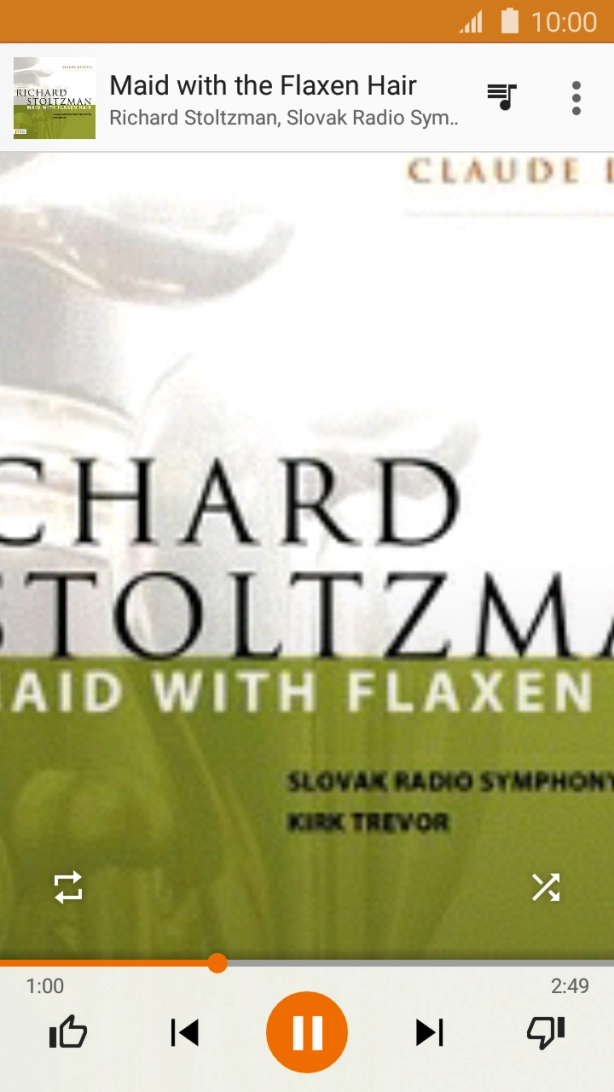 Press arrow right to go to the next audio file.