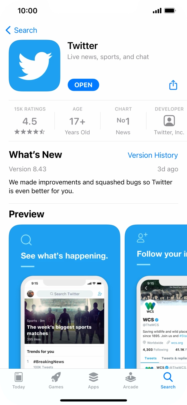 Slide your finger upwards starting from the bottom of the screen to return to the home screen.