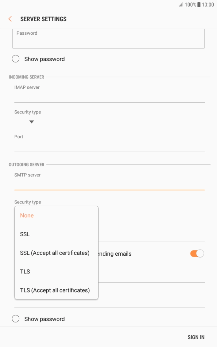 Press SSL to turn on the function.