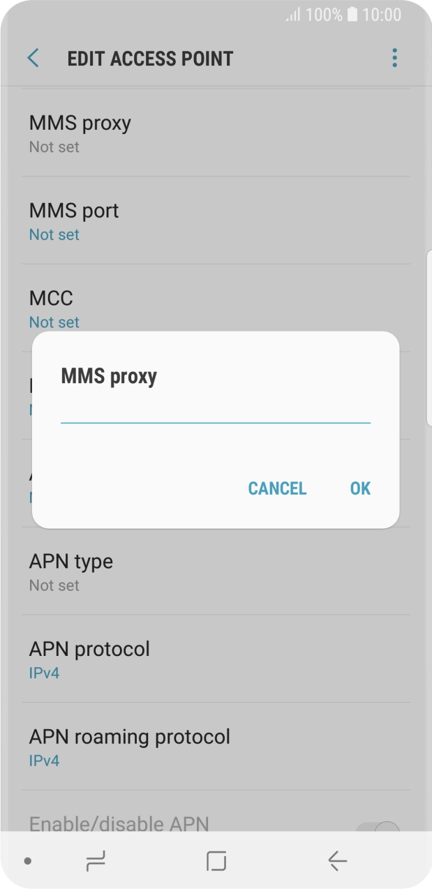 Key in 10.1.1.180 and press OK.