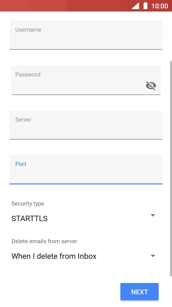 Press the drop down list below 
