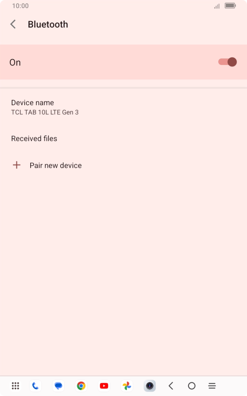 Press Pair new device.