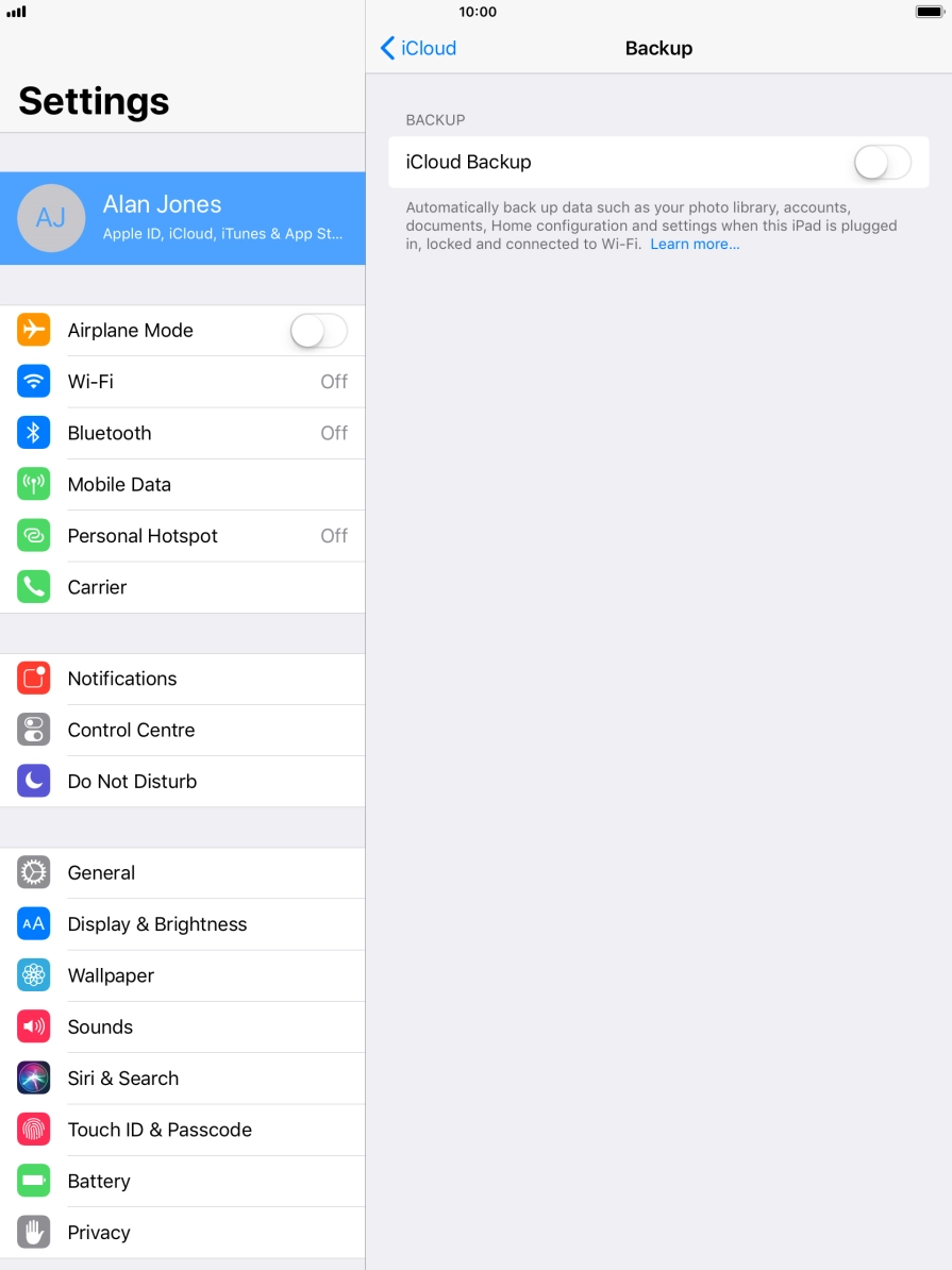 Press the indicator next to Press the indicator next to