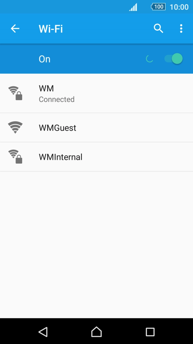 Press the Home key to return to the home screen.