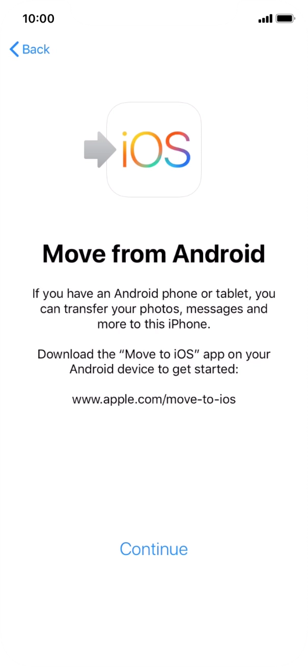 To transfer content to your phone, you need to install the app 