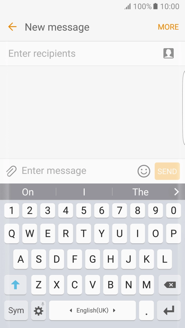 Open a new note, message or email to bring up the keypad and your phone is ready for text input.