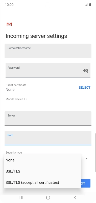 Press the required setting to turn the function on or off. Press the required setting to turn the function on or off.