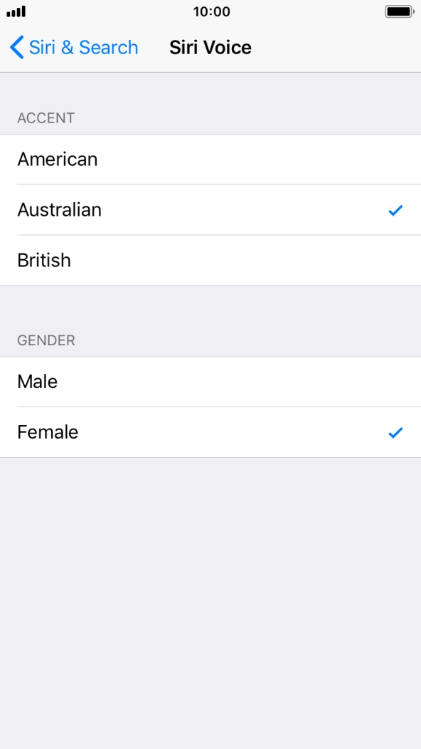 Press the required accent.