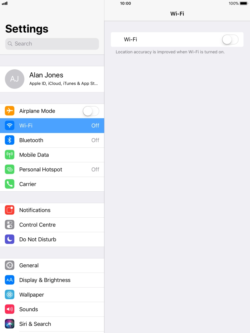 Press the indicator next to Press the indicator next to
