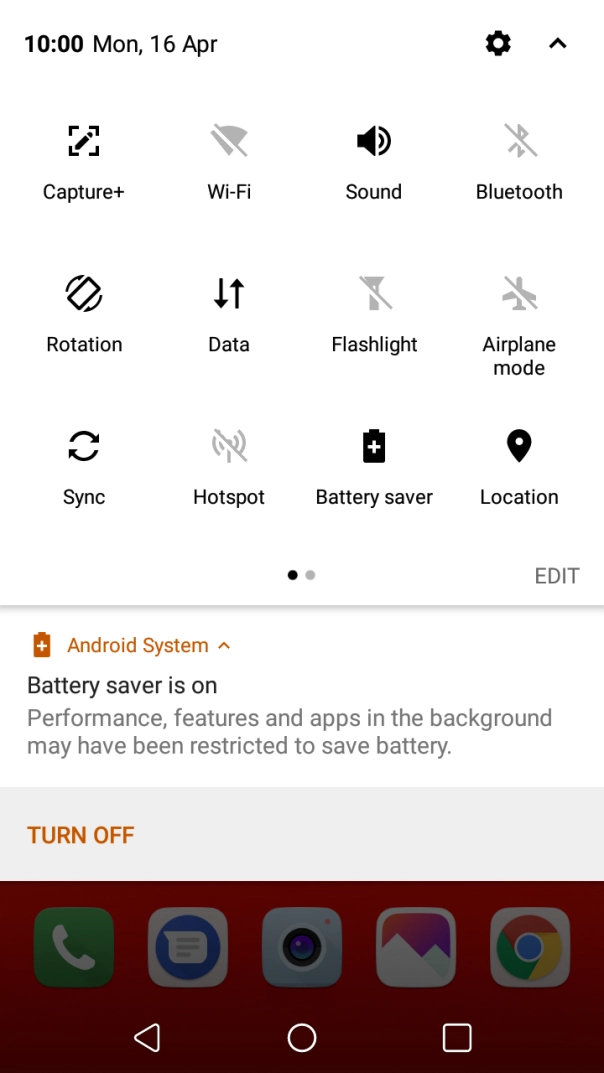 Press the Home key to return to the home screen.