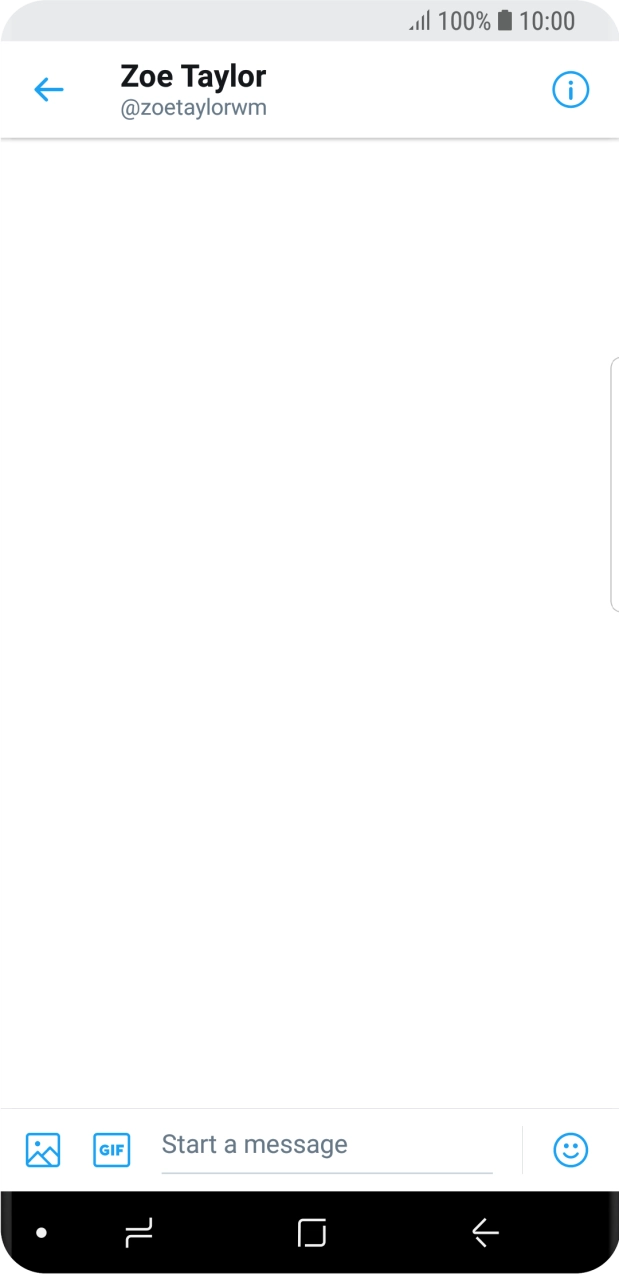 Press the text input field.