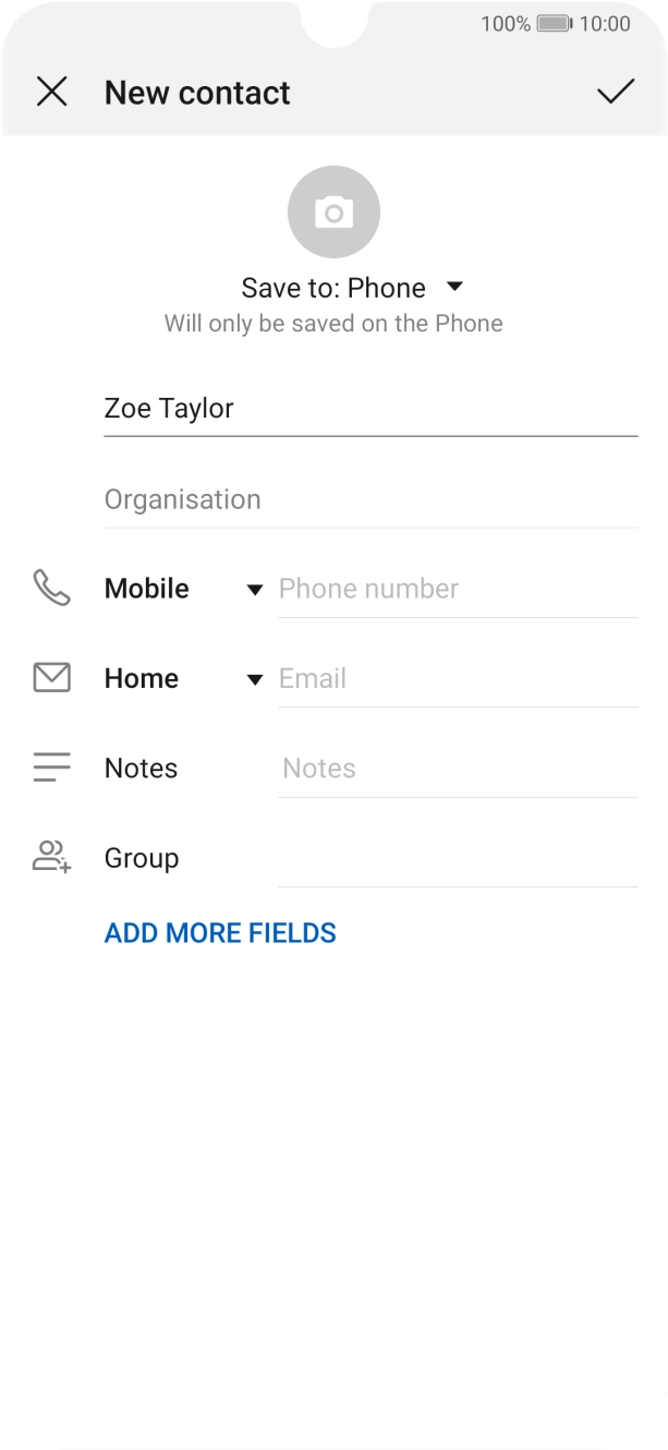 Press Phone number and key in the required phone number.