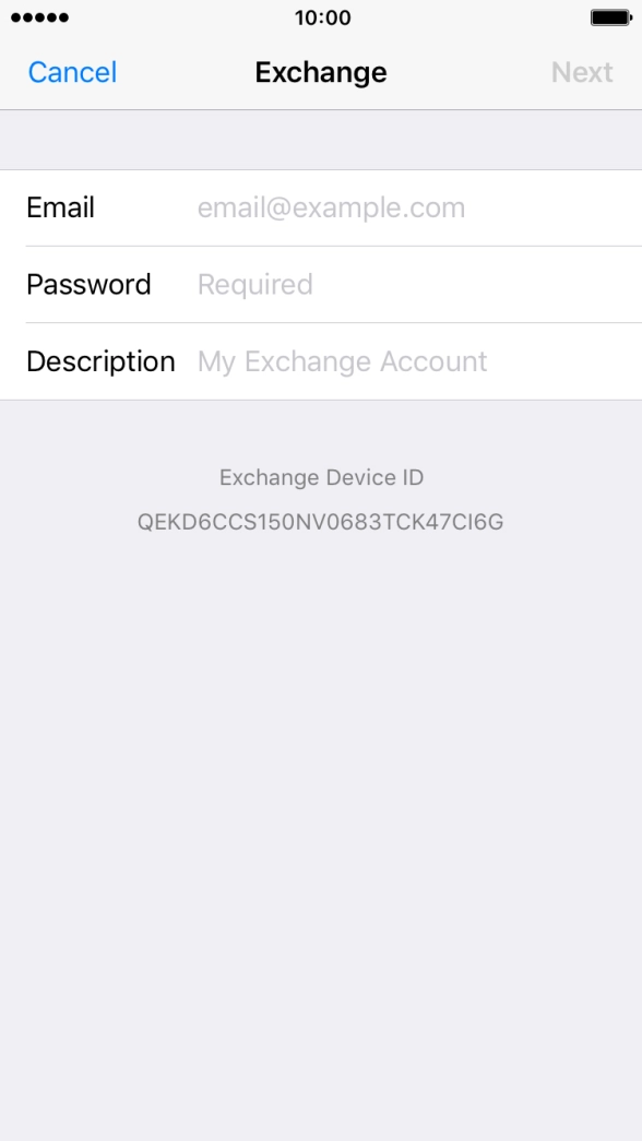 Press Email and key in your email address. Press Email and key in your email address.
