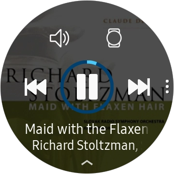 Press the volume icon.